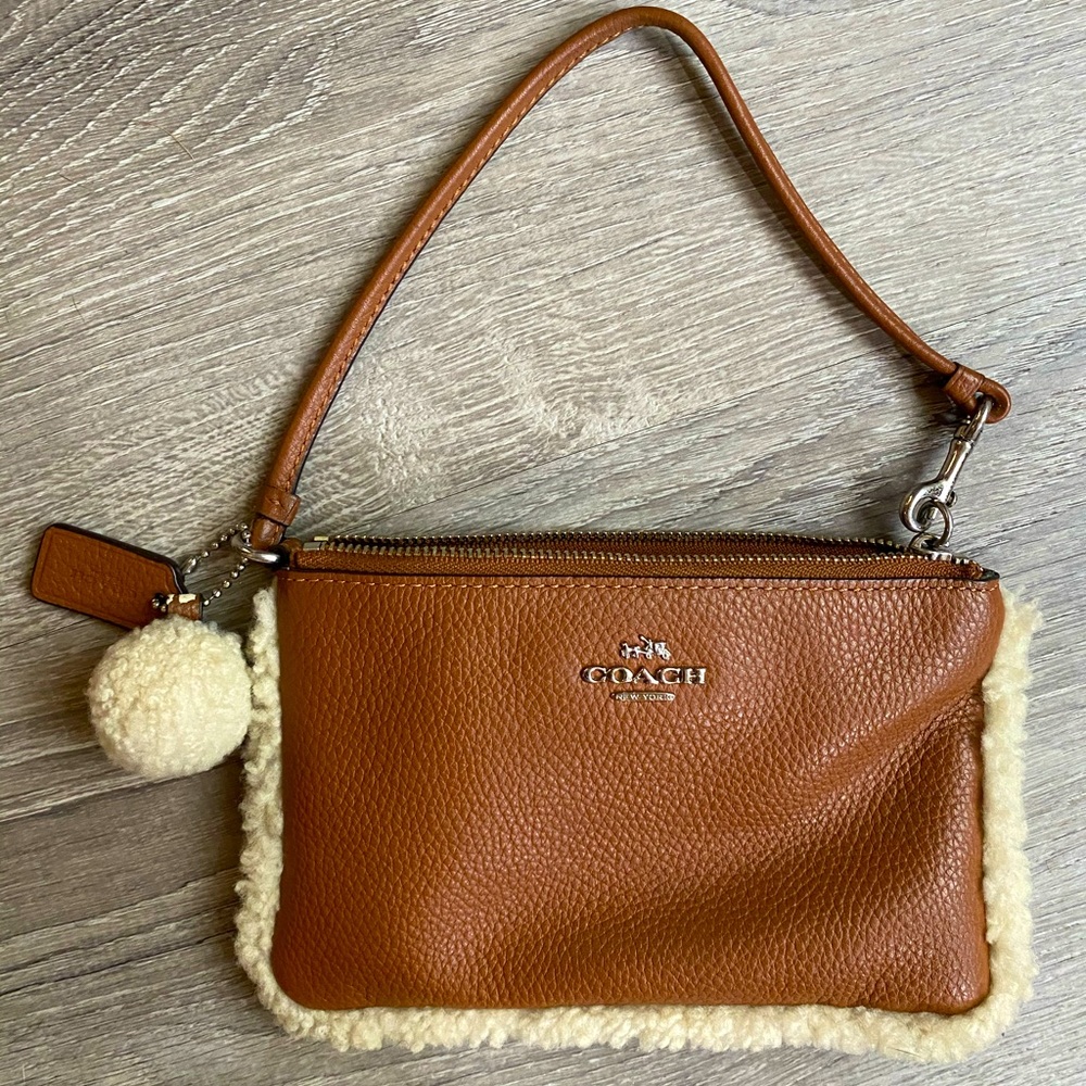 Coach Sherpa Clutch